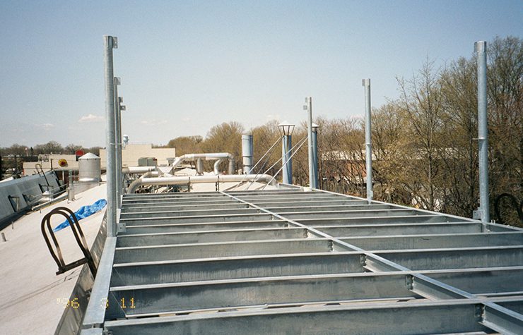 Foundation for metal roof